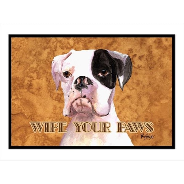 Carolines Treasures Carolines Treasures RDR3019MAT 18 x 27 in. Cooper The Boxer Indoor Or Outdoor Mat RDR3019MAT - main